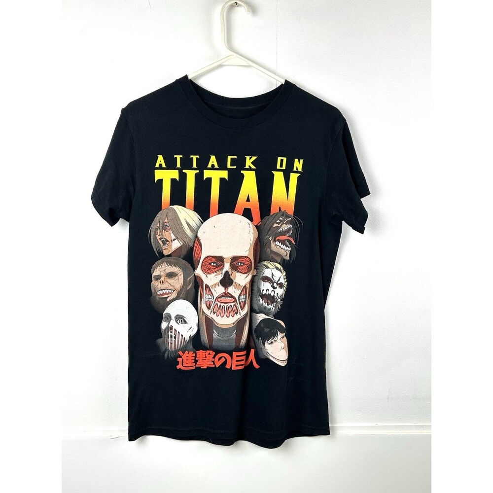 Attack On Titan Final Season Graphic Tee Shirt Black Adult S Crewneck Short Slv